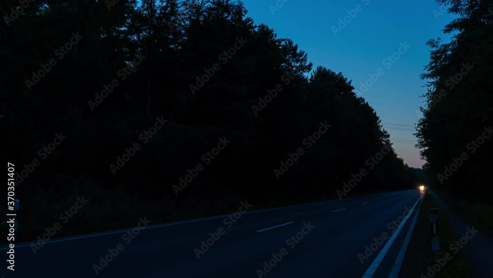 European Forest Street Timelapse Zoom In European Forest Street Timelapse Zoom In