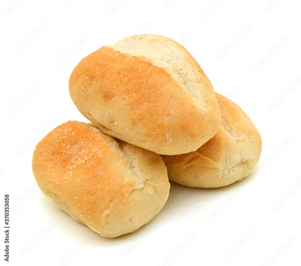 Bread on a white background