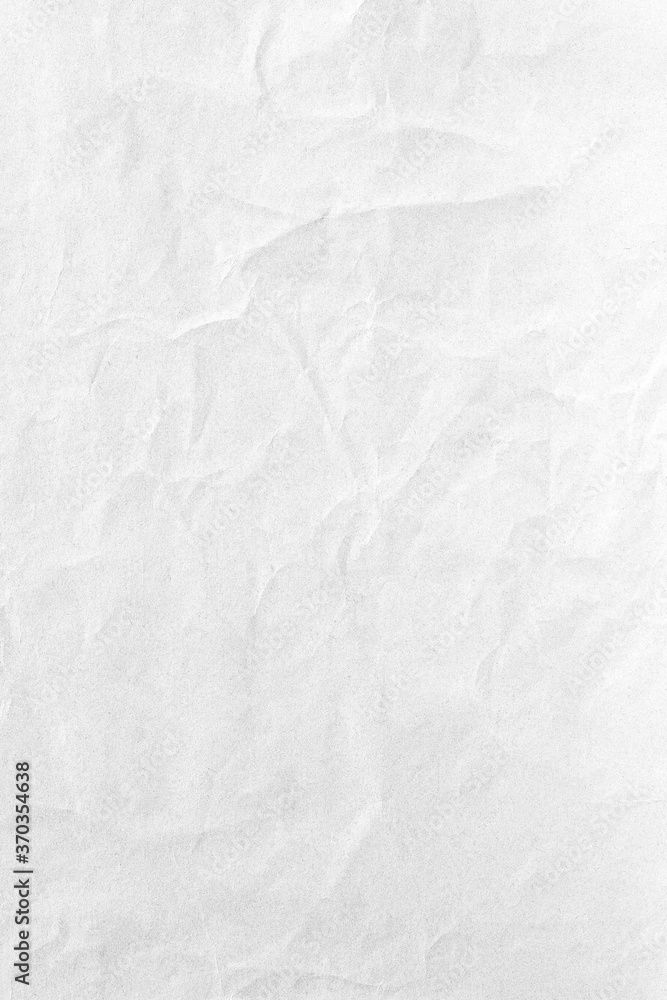 Vertical white crumpled background surface paper texture