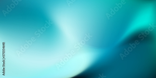 Abstract teal background with light wave. Blurred turquoise water backdrop. Vector illustration for your graphic design, banner, wallpaper or poster