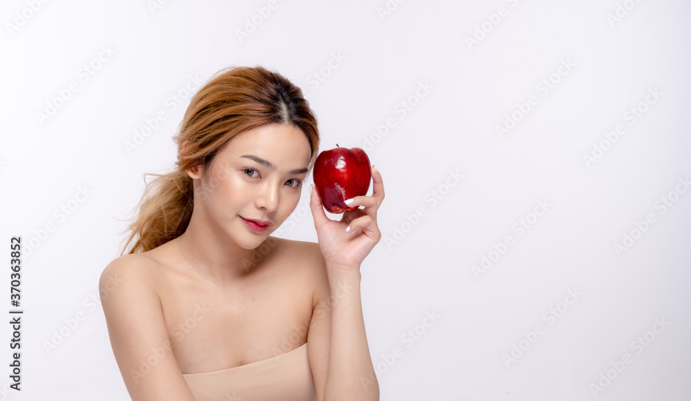 Beautiful young woman with clean fresh skin . Facial treatment . Cosmetology , beauty and spa . Skin care Beautiful young woman with clean fresh skin . Facial treatment . Cosmetology , beauty and spa . Skin care