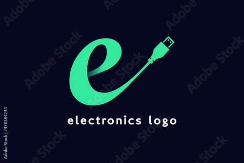 Modern Electronics Cable Logo Design