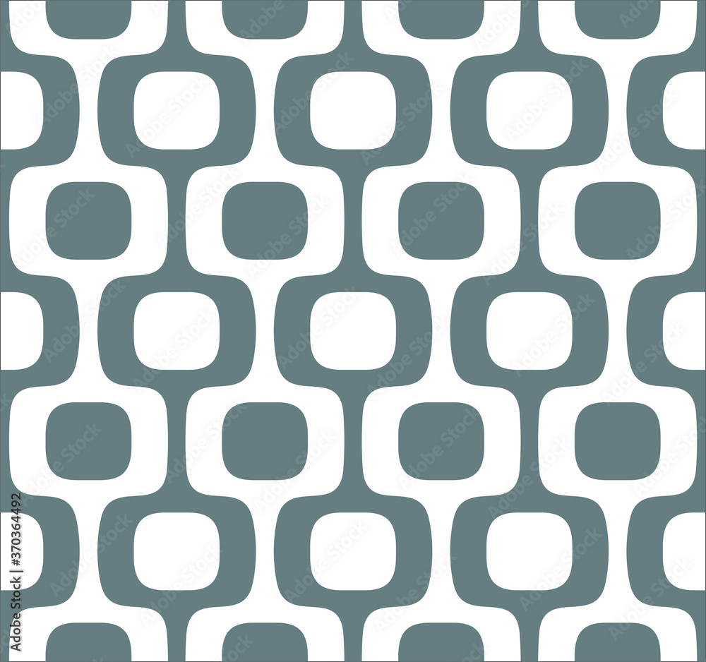 Seamless pattern with Ipanema Beach Sidewalk, Vector illustration.