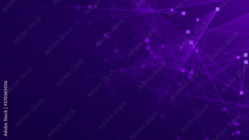 Abstract purple violet polygon tech network with connect technology background. Abstract dots and lines texture background. 3d rendering. Abstract purple violet polygon tech network with connect technology background. Abstract dots and lines texture background. 3d rendering.