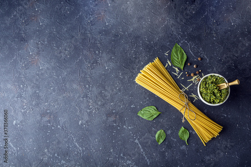 Konstfotografi Fresh ingredients for cocking Traditiona Italian pasta