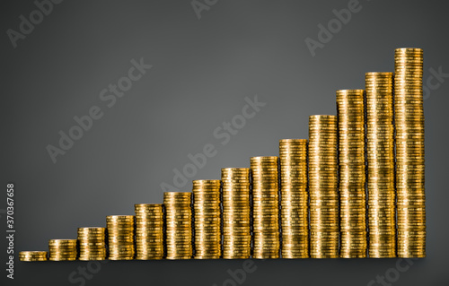 diagram chart with stairway of rouleau gold monetary