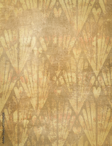 Gold Grunge Texture, Vertical, Perfect Background With Space For Text Or Image, dirty vintage illustration