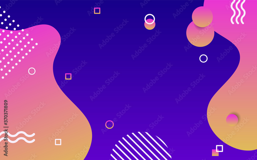 Abstract colorful fun background. background modern suitable for landing page, website and cover page. vector