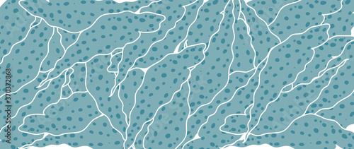 leaf line art background vector, wallpaper and print, house plant, Vector illustration.