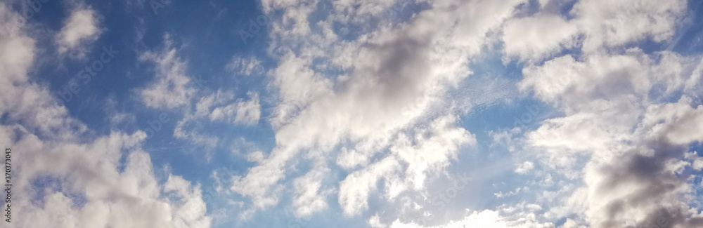blue sky with white clouds. Nature background of sky blue sky with white clouds. Nature background of sky