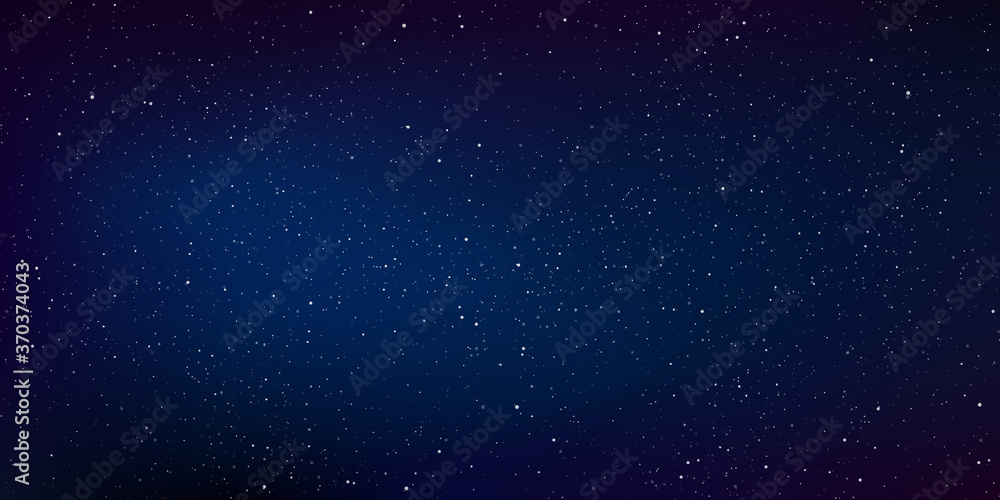 Star universe and stardust in deep space background and milky way galaxy in the night with nebula in the cosmos. Vector Illustration.