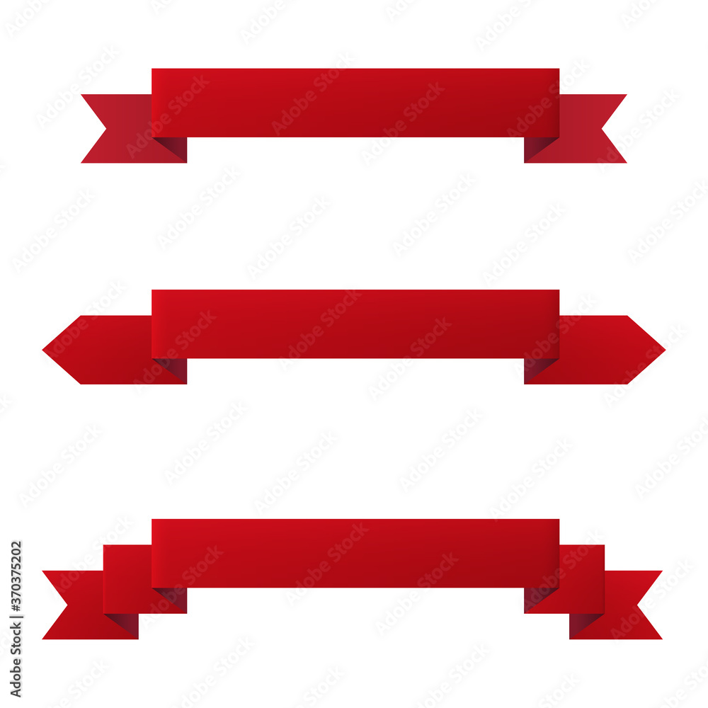 Ribbon banner set of design element icons isolated on white background. Vector illustration Ribbon banner set of design element icons isolated on white background. Vector illustration