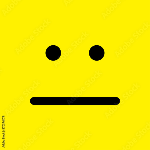 Neutral face icon.