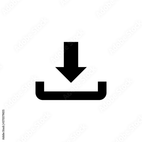 Download vector icon, install symbol. Download files icons vecto