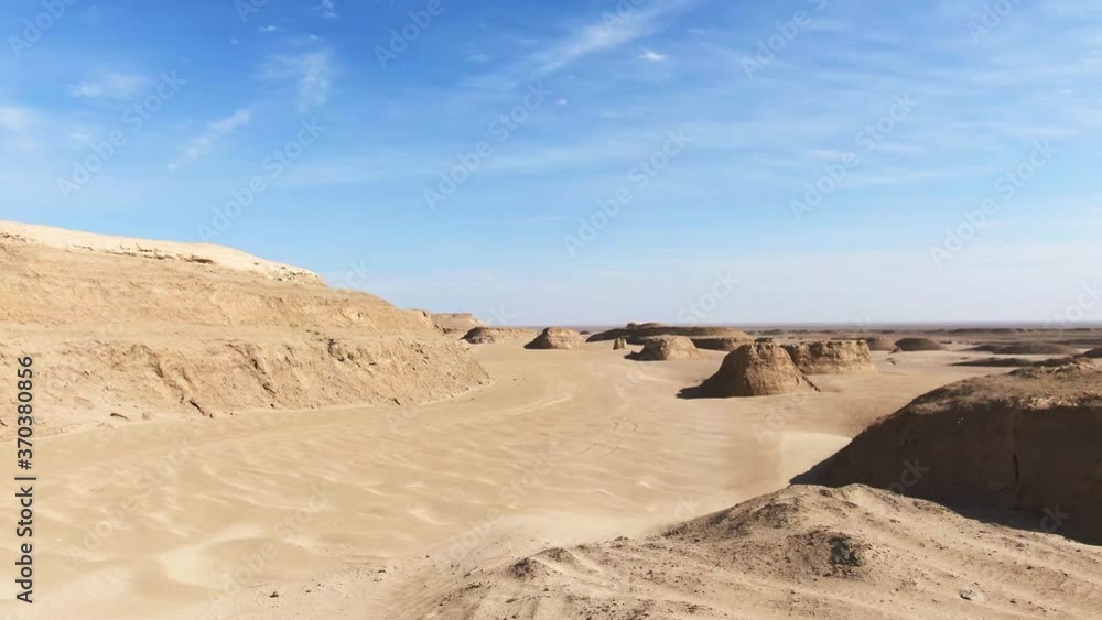Aerial view of Qaidam desert located in QingHai China. Drone shot footage 4k(UHD). Aerial view of Qaidam desert located in QingHai China. Drone shot footage 4k(UHD).