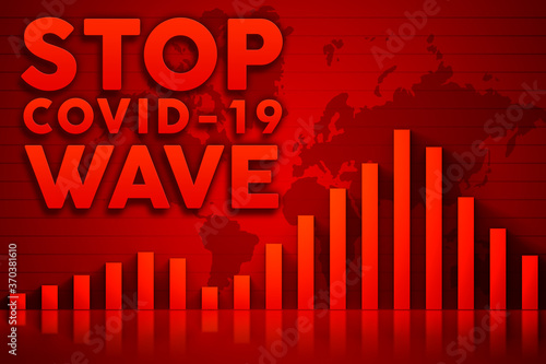 Covid-19 or pandemic info graphic.