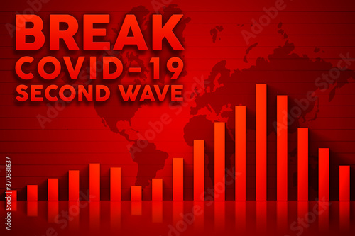 Covid-19 or pandemic info graphic.