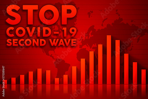 Covid-19 or pandemic info graphic.
