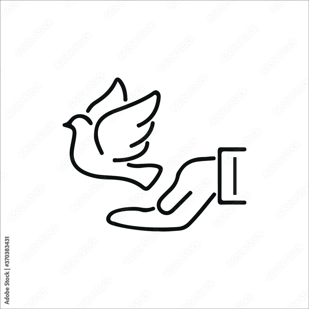 Fototapeta premium Charity and donation icons. Help and safe life vector collection