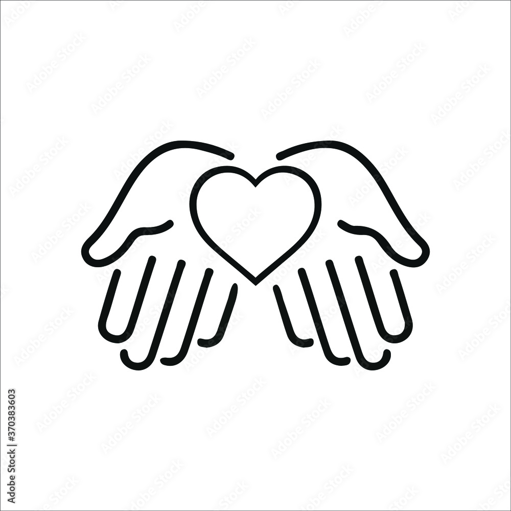 Charity and donation icons. Help and safe life vector collection Charity and donation icons. Help and safe life vector collection