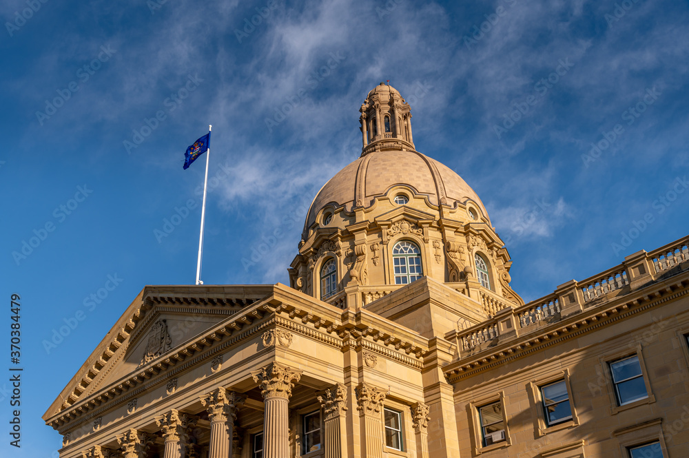 The Alberta Legislature building in Edmonton Alberta. 
