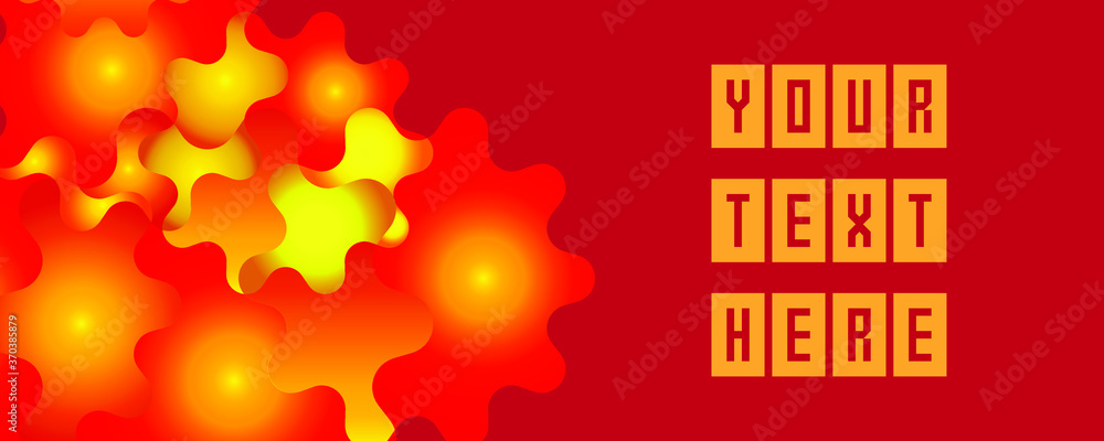 Obraz premium fire text on a red background