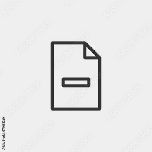 File icon isolated on background. Document symbol modern, simple, vector, icon for website design, mobile app, ui. Vector Illustration