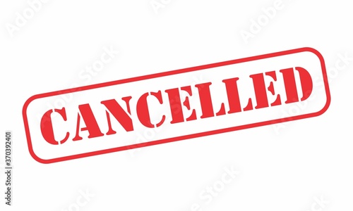 Cancelled Stamp illustration isolated on white background