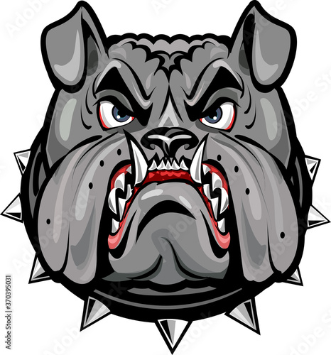 Angry Grey Bulldog