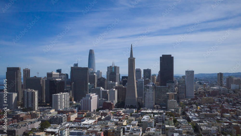 Buildings of city centre of San Francisco, California, USA