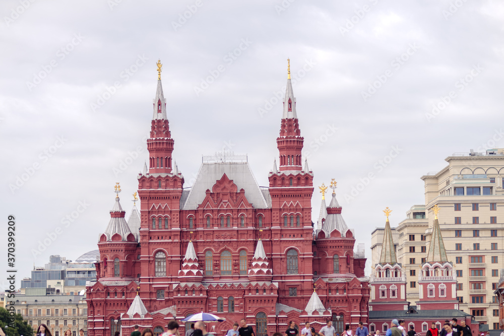 Moscow Red Square Historical Museum August 2020. Editorial