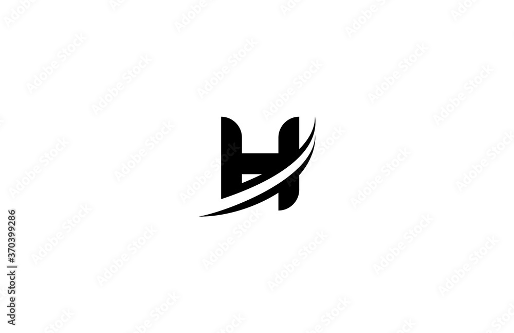 Professional Artistic Monogram Swoosh Letter H Logo Design Professional Artistic Monogram Swoosh Letter H Logo Design