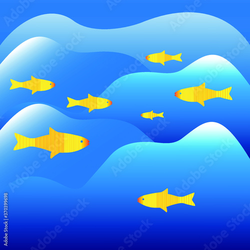 vector illustration of a sea landscape
