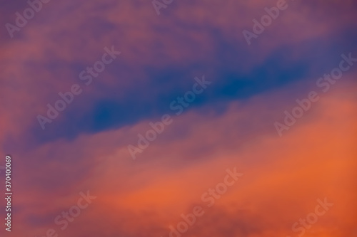 colorful sunset sky clouds