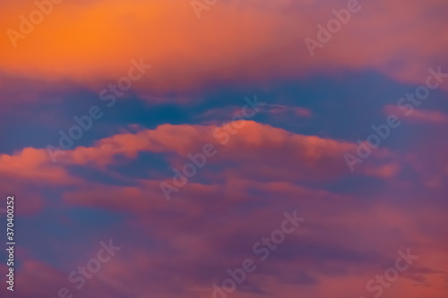  colorful sunset sky with clouds