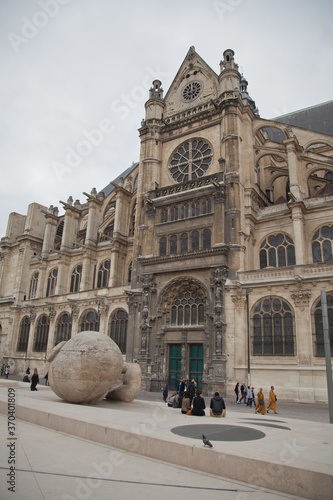 PARIS, FRANCE - MAY 30, 2014:-Eustache church in Paris, France.