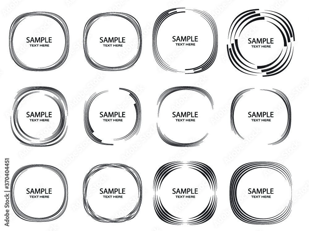 Lines in Circle Form . Spiral Vector Illustration .Technology round. Wave Logo . Design element . Abstract Geometric shape .