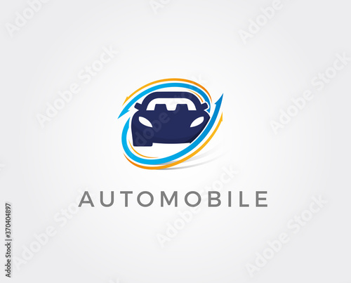 minimal car repair logo template - vector illustration