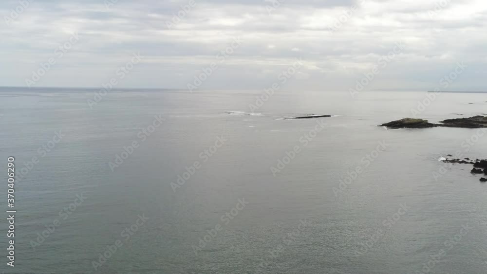 Luanco. Coastal village in Asturias,Spain. Aerial Drone Footage Luanco. Coastal village in Asturias,Spain. Aerial Drone Footage