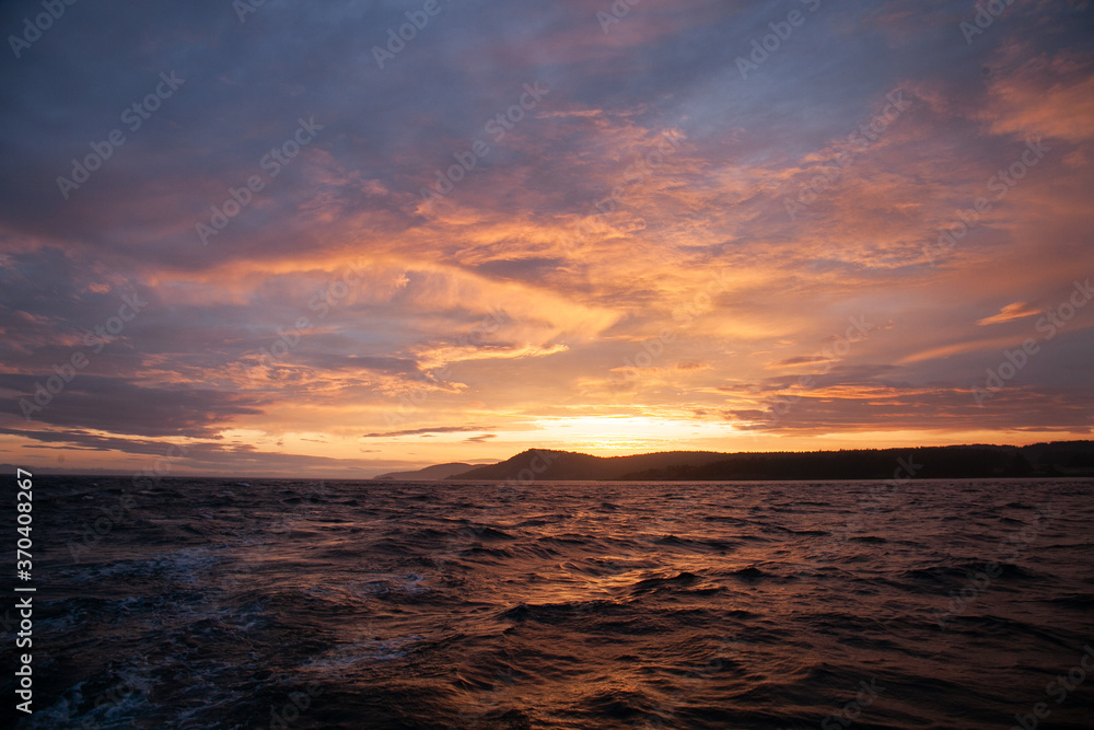 Sunset over the Salish Sea