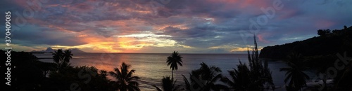 Photo Tahitian Sunset Panorama