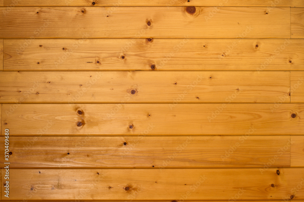 Naklejka premium Natural wood board for background with texture and knots. Decoration materials.