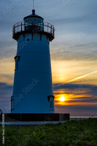 Sunrise Edgartown lighthouse in Summer