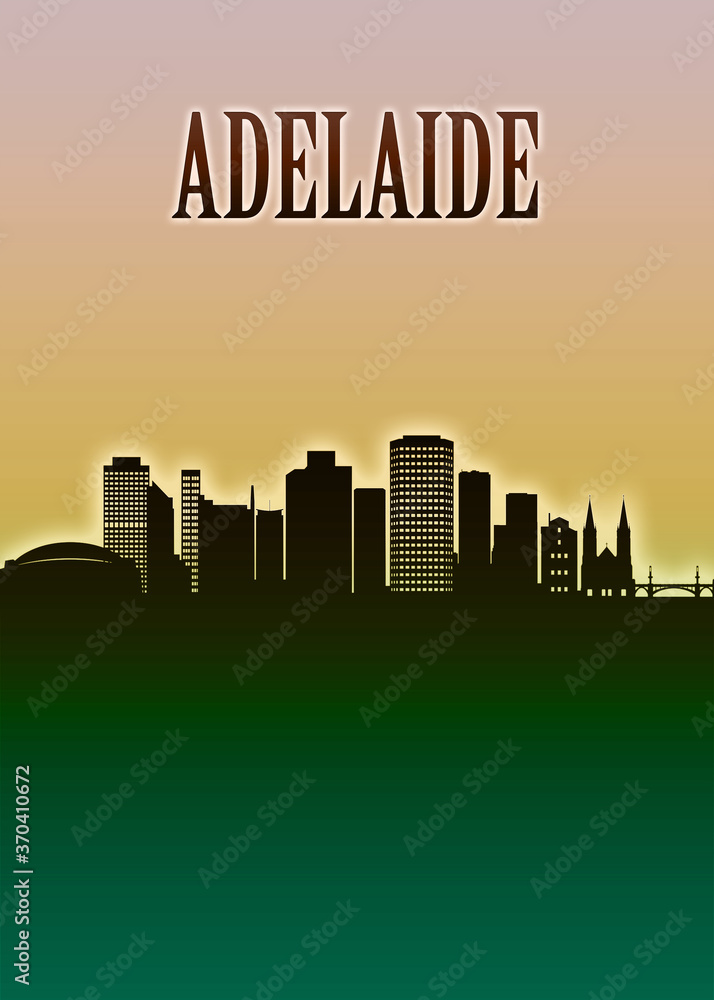 Adelaide Skyline Minimal