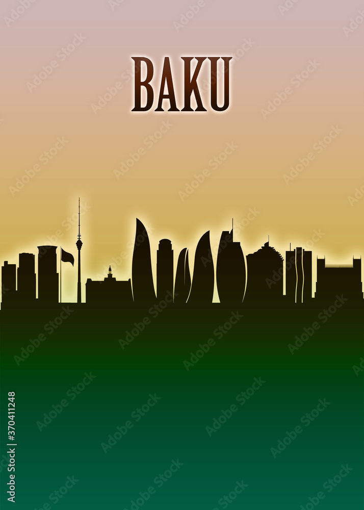 Baku Skyline Minimal