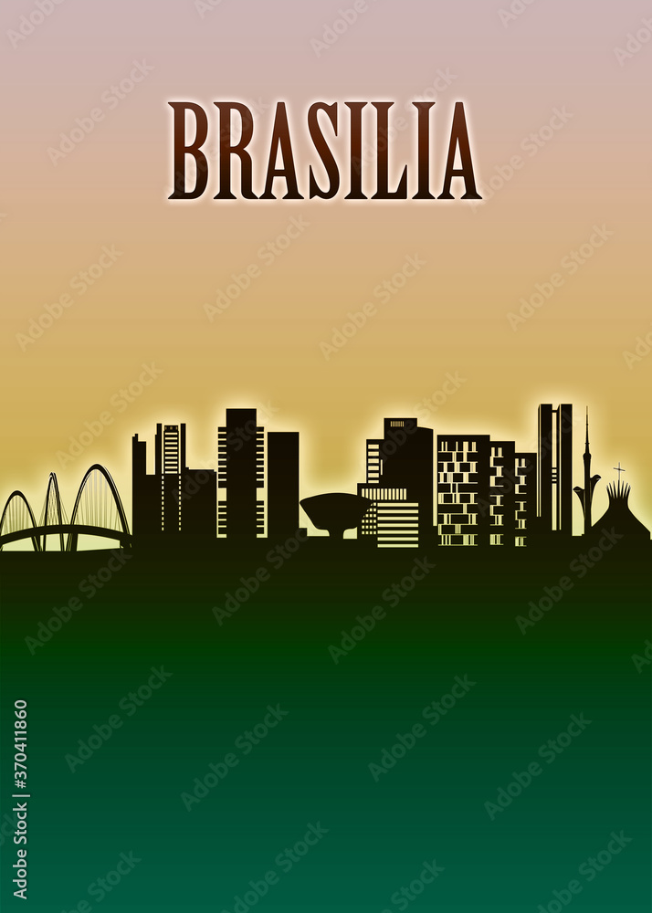 Brasilia Skyline Minimal