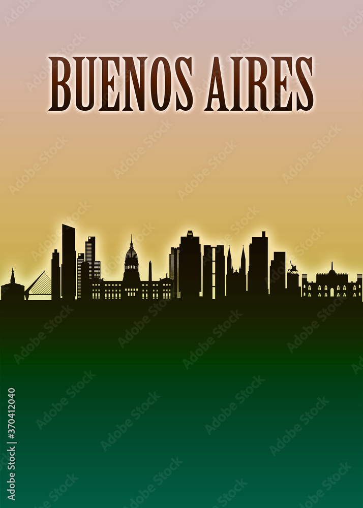 Buenos Aires Skyline Minimal