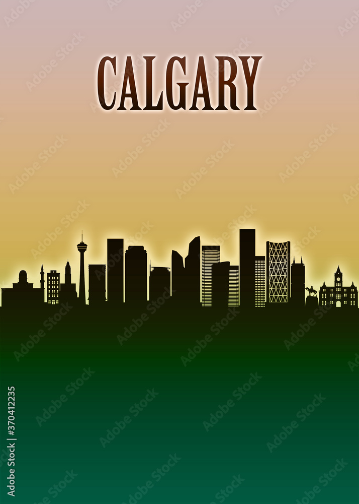 Calgary Skyline Minimal
