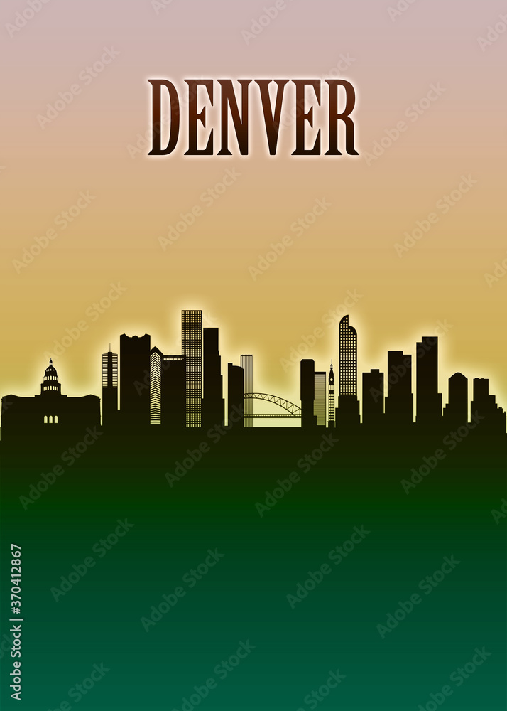 Denver Skyline Minimal
