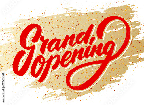  Grand opening banner. 